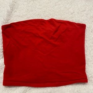 red garage tube top